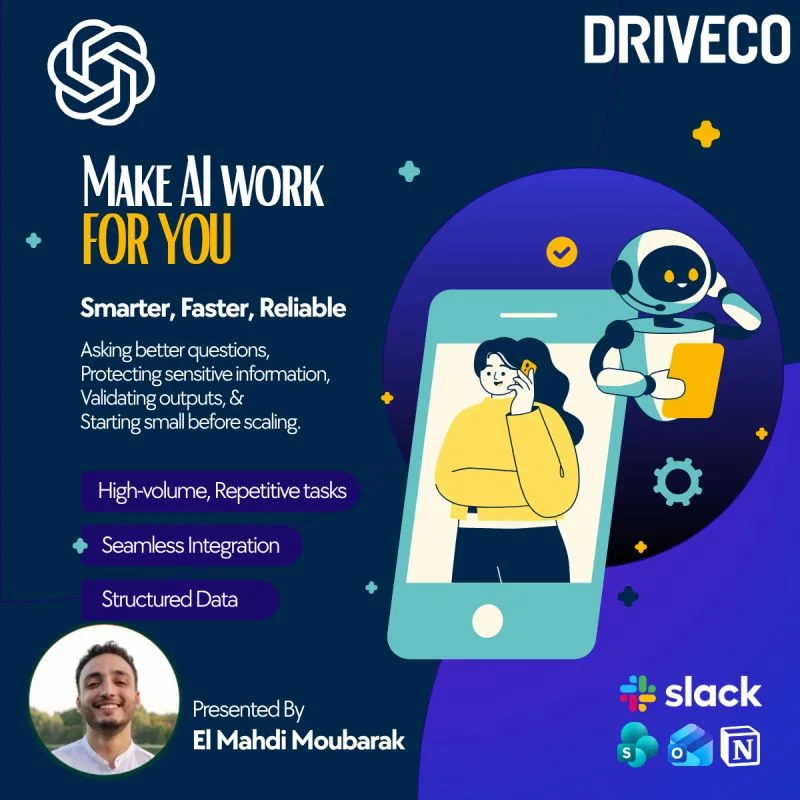 Corporate AI training session delivered at DRIVECO