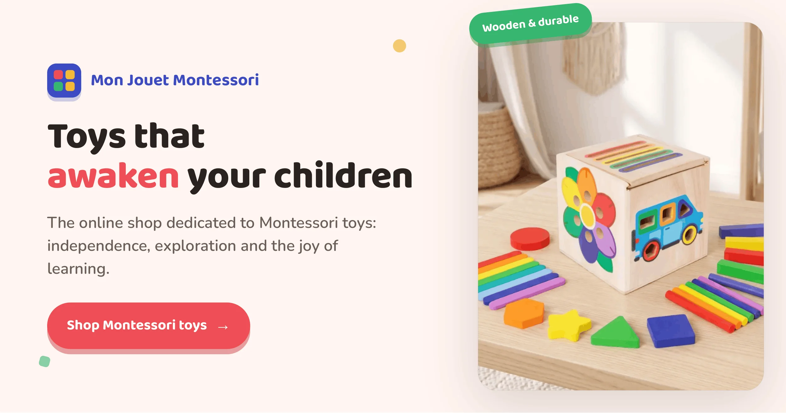 Preview of Mon Jouet Montessori